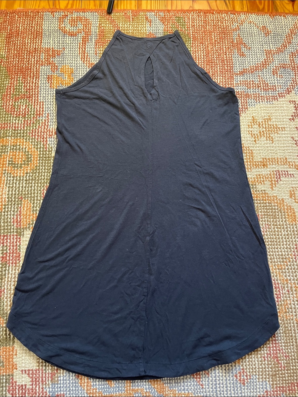 KÜHL Kandid Tank Performance Dress Navy Size Large EUC - Picture 6 of 7